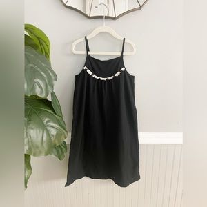 Old Navy Girls Medium Black Tassle Swing Dress